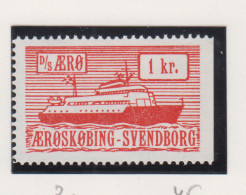 Denemarken Scheepspost  Cat. DFBK: Lijn D/S AEro 45 Rechts Ongetand - Andere & Zonder Classificatie