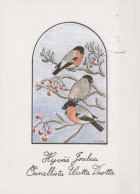 UCCELLO Animale Vintage Cartolina CPSM #PAM893.A - Birds