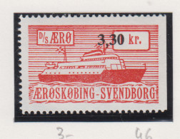 Denemarken Scheepspost  Cat. DFBK: Lijn D/S AEro 46 Rechts Ongetand - Sonstige & Ohne Zuordnung