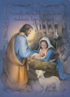 Jungfrau Maria Madonna Jesuskind Weihnachten Religion Vintage Ansichtskarte Postkarte CPSM #PBP716.A - Virgen Mary & Madonnas