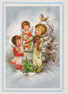 ÁNGEL Navidad Vintage Tarjeta Postal CPSM #PBP393.A - Anges