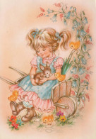 EASTER CHILDREN Vintage Postcard CPSM #PBO241.A - Easter