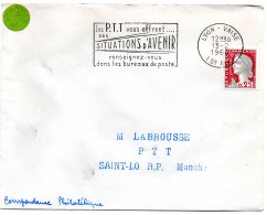 RHONE - Dépt N° 69 = LYON VAISE (5e ARR) 1964 = FLAMME Non Codée = SECAP Multiple ' Les PTT Vous Offrent SITUATIONS' - Mechanical Postmarks (Advertisement)