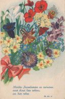 FLEURS Vintage Carte Postale CPSMPF #PKG027.A - Fleurs