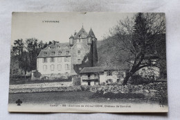 N980, Cpa 1917, Château De Comblat, Environs De Vic Sur Cère, Cantal 15 - Autres & Non Classés