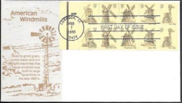 USA FDC Cover 1980. American Windmills. Lubbock TX - Storia Postale