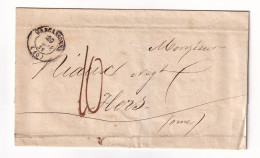 Lettre 1841 Carcassonne Aude Pour Flers Orne - 1801-1848: Vorläufer XIX