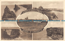 R159423 Greetings From John O Groats. Multi View. Valentine. Sepiatype - Monde