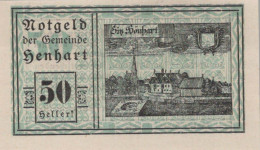 50 HELLER 1920 Stadt HENHART Oberösterreich Österreich Notgeld Banknote #PD599 - [11] Local Banknote Issues
