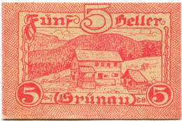 50 HELLER 1920 Stadt GRÜNAU Oberösterreich Österreich Notgeld Papiergeld Banknote #PL677 - [11] Local Banknote Issues