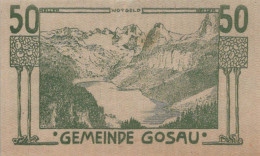 50 HELLER 1920 Stadt GOSAU Oberösterreich Österreich Notgeld Banknote #PI269 - [11] Local Banknote Issues