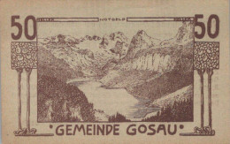 50 HELLER 1920 Stadt GOSAU Oberösterreich Österreich Notgeld Papiergeld Banknote #PG568 - [11] Local Banknote Issues