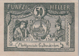 50 HELLER 1920 Stadt GALLNEUKIRCHEN Oberösterreich Österreich Notgeld #PF020 - [11] Local Banknote Issues