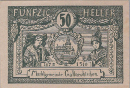 50 HELLER 1920 Stadt GALLNEUKIRCHEN Oberösterreich Österreich Notgeld Papiergeld Banknote #PG829 - [11] Local Banknote Issues