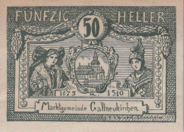 50 HELLER 1920 Stadt GALLNEUKIRCHEN Oberösterreich Österreich Notgeld #PD573 - [11] Local Banknote Issues