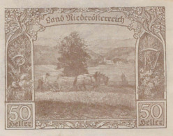 50 HELLER 1920 Stadt Federal State Of Niedrigeren Österreich Notgeld #PE472 - [11] Local Banknote Issues