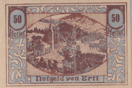 50 HELLER 1920 Stadt ERTL Niedrigeren Österreich Notgeld Banknote #PF074 - [11] Local Banknote Issues