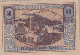 50 HELLER 1920 Stadt ERTL Niedrigeren Österreich Notgeld Papiergeld Banknote #PG822 - [11] Local Banknote Issues