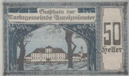 50 HELLER 1920 Stadt AUROLZMÜNSTER Oberösterreich Österreich Notgeld #PF343 - [11] Emissions Locales