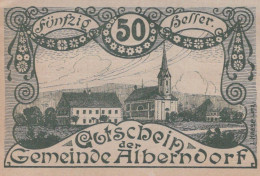 50 HELLER 1920 Stadt ALBERNDORF Oberösterreich Österreich Notgeld #PE142 - [11] Emissions Locales