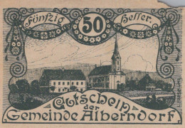 50 HELLER 1920 Stadt ALBERNDORF Oberösterreich Österreich Notgeld #PE143 - [11] Emissions Locales