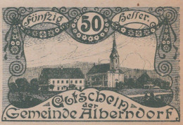 50 HELLER 1920 Stadt ALBERNDORF Oberösterreich Österreich Notgeld #PE141 - [11] Emissions Locales