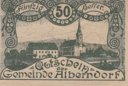 50 HELLER 1920 Stadt ALBERNDORF Oberösterreich Österreich Notgeld #PE140 - [11] Emissions Locales