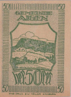 50 HELLER 1920 Stadt AIGEN Salzburg Österreich Notgeld Banknote #PE154 - [11] Emissions Locales