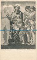 R158999 Postcard. Madonna And Child. Michelangelo. Official. No 76 - Monde