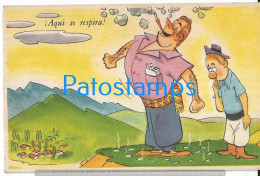 229619 ART ARTE HUMOR BREATHE WITH A CIGARETTE IN YOUR MOUTH POSTAL POSTCARD - Ohne Zuordnung