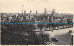 R159002 London. The Tower And Tower Bridge. Photochrom. 1923 - Sonstige & Ohne Zuordnung