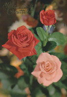 FLOWERS Vintage Postcard CPSM #PAR973.GB - Blumen