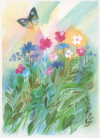 FLOWERS Vintage Postcard CPSM #PAR192.GB - Blumen