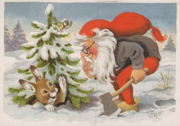 SANTA CLAUS CHRISTMAS Holidays Vintage Postcard CPSM #PAK916.GB - Santa Claus