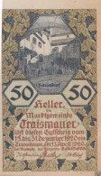 50 HELLER 1920 Stadt TRAISMAUER Niedrigeren Österreich Notgeld #PF261 - [11] Local Banknote Issues