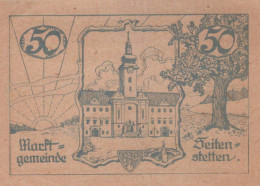 50 HELLER 1920 Stadt SEITENSTETTEN Niedrigeren Österreich UNC Österreich Notgeld #PH399 - [11] Emissions Locales