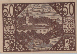 50 HELLER 1920 Stadt SCHLÄGL Oberösterreich Österreich UNC Österreich Notgeld #PH429 - [11] Local Banknote Issues