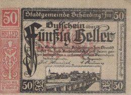 50 HELLER 1920 Stadt SCHÄRDING Oberösterreich Österreich Notgeld Banknote #PE774 - [11] Emisiones Locales