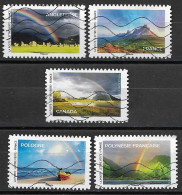 France 2023  Oblitéré - Autoadhésif  N° 2229 - 2230 - 2231 - 2235 - 2236   -  Entre Ciel Et Terre  -  Arcs En Ciel - Used Stamps