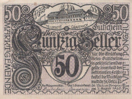 50 HELLER 1920 Stadt SANKT VEIT IM PONGAU Salzburg Österreich Notgeld #PE703 - [11] Emisiones Locales