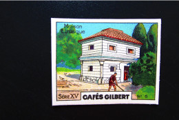 Chromo "Cafés GILBERT" - Série 15 "LES HABITATIONS HUMAINES" - Tea & Coffee Manufacturers