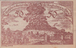 50 HELLER 1920 Stadt SANKT MAGDALENA BEI LINZ Oberösterreich Österreich #PE805 - [11] Local Banknote Issues