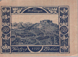 50 HELLER 1920 Stadt SANKT GEORGEN IM ATTERGAU Oberösterreich Österreich #PE820 - [11] Emisiones Locales