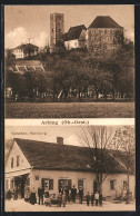 AK Arbing, Ortspartie Mit Burg, Blick Auf Kabelka`s Handlung  - Other & Unclassified