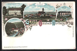 Lithographie Wartberg Ob Der Aist, Gaisbach-Wartberg, Bahnhof, Blick Ins Aistthal  - Sonstige & Ohne Zuordnung