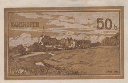 50 HELLER 1920 Stadt RANSHOFEN Oberösterreich Österreich Notgeld Banknote #PE523 - [11] Local Banknote Issues