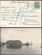 Germany Flensburg Postcard Mailed To Denmark 1908. Postage Due - Briefe U. Dokumente