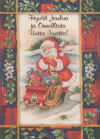 PÈRE NOËL NOËL Fêtes Voeux Vintage Carte Postale CPSM #PAK772.FR - Santa Claus