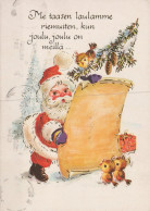 PÈRE NOËL NOËL Fêtes Voeux Vintage Carte Postale CPSM #PAK839.FR - Santa Claus