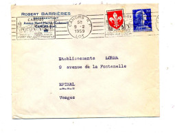 Letttre Flamme Cahors Pont - Mechanical Postmarks (Advertisement)